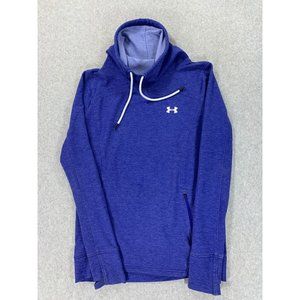Under Armour‎ Loose Fit Cowl Neck Pullover Sweatshirt (Women's Medium) Blue
